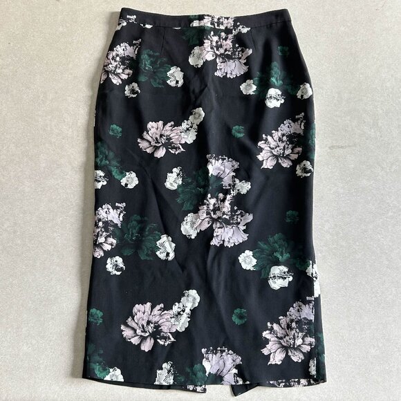 A.L.C. Floral Print Bell Pencil Skirt in Black ASO Spencer Hastings - Picture 5 of 8
